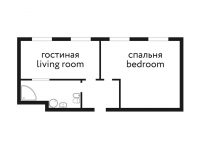 Двухместный двухкомнатный представительский люкс